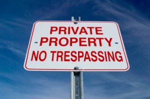 private property sign