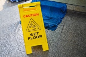 wet floor sign