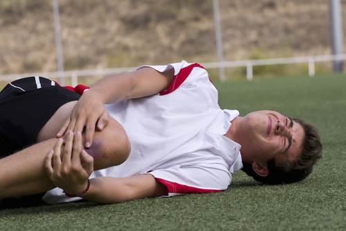 A student who got injured in school.